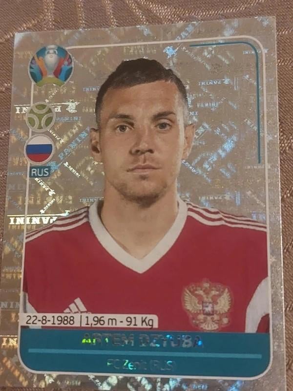 Panini / Sticker / Artem Dzyuba / Rusland / Euro 2020, Verzamelen, Ophalen of Verzenden, Nieuw, Poster, Plaatje of Sticker