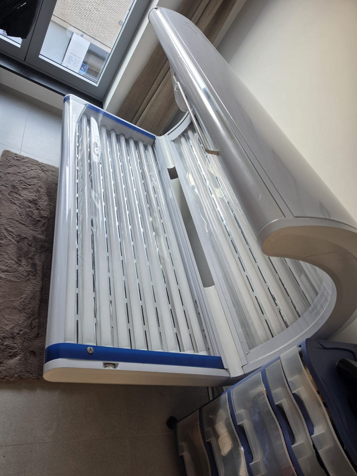 JK Ergoline 22, Electroménager, Solarium, Banc solaire & Bronzage facial, Comme neuf, Banc solaire double, 15 lampes ou plus, Enlèvement