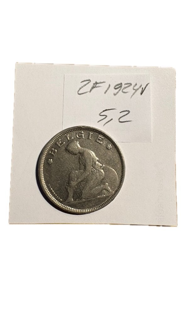 ALBERT I : 2 FRANCS 1924V (2), Enlèvement ou Envoi