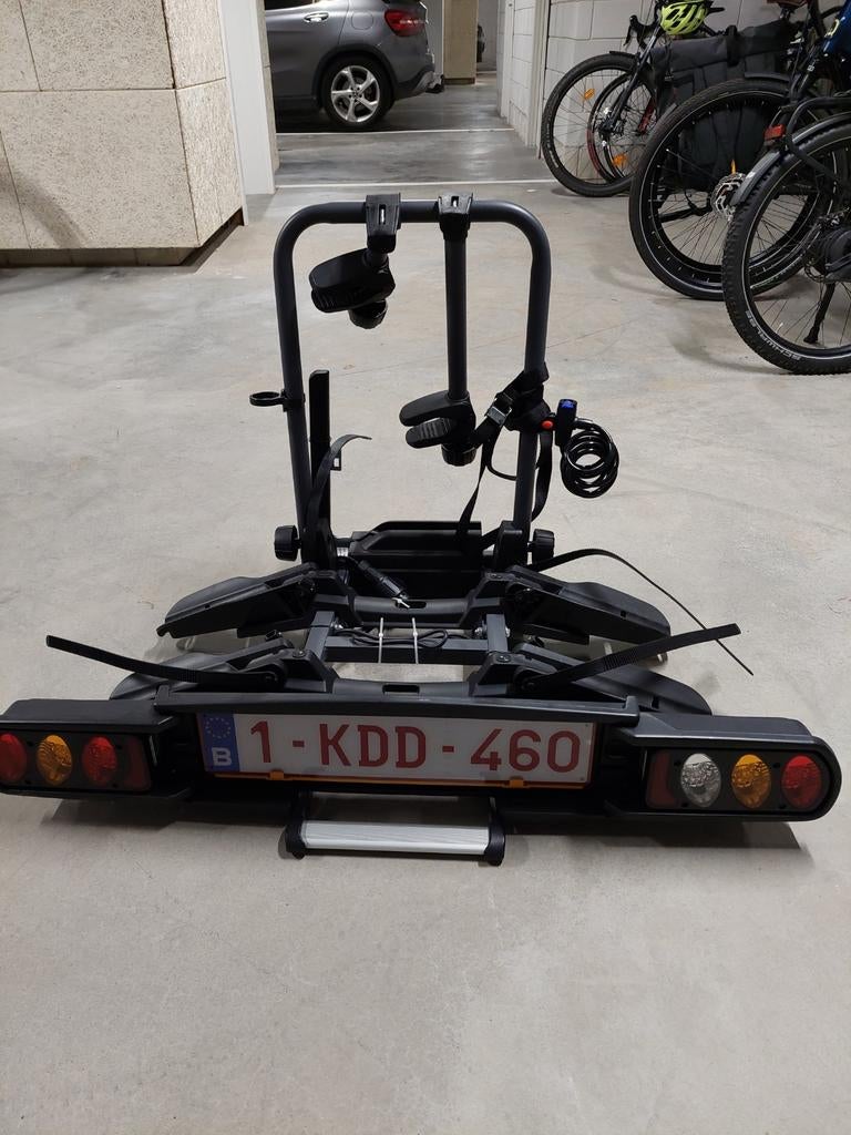 Porte 2 velos electriques . Etat neuf, Autos : Divers, Porte-vélos, Neuf, Support d'attelage, Pneus larges, Vélo électrique, Enlèvement