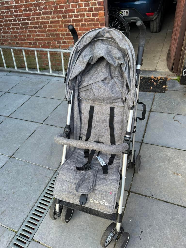 Buggy met regenhoes grijs, Enlèvement, Utilisé, Autres marques, Ombrelle