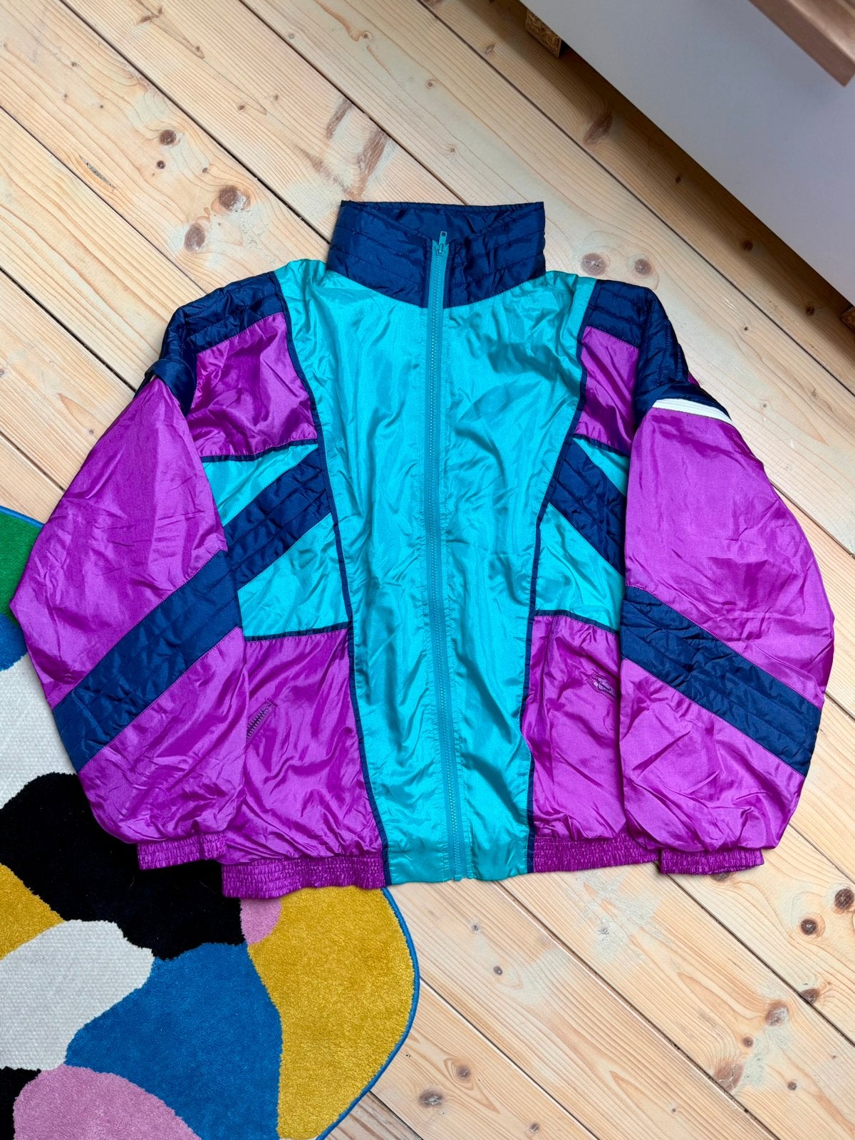 Veste vintage Y2K XL à manches amovibles, Enlèvement ou Envoi, Comme neuf, Taille 56/58 (XL), Violet