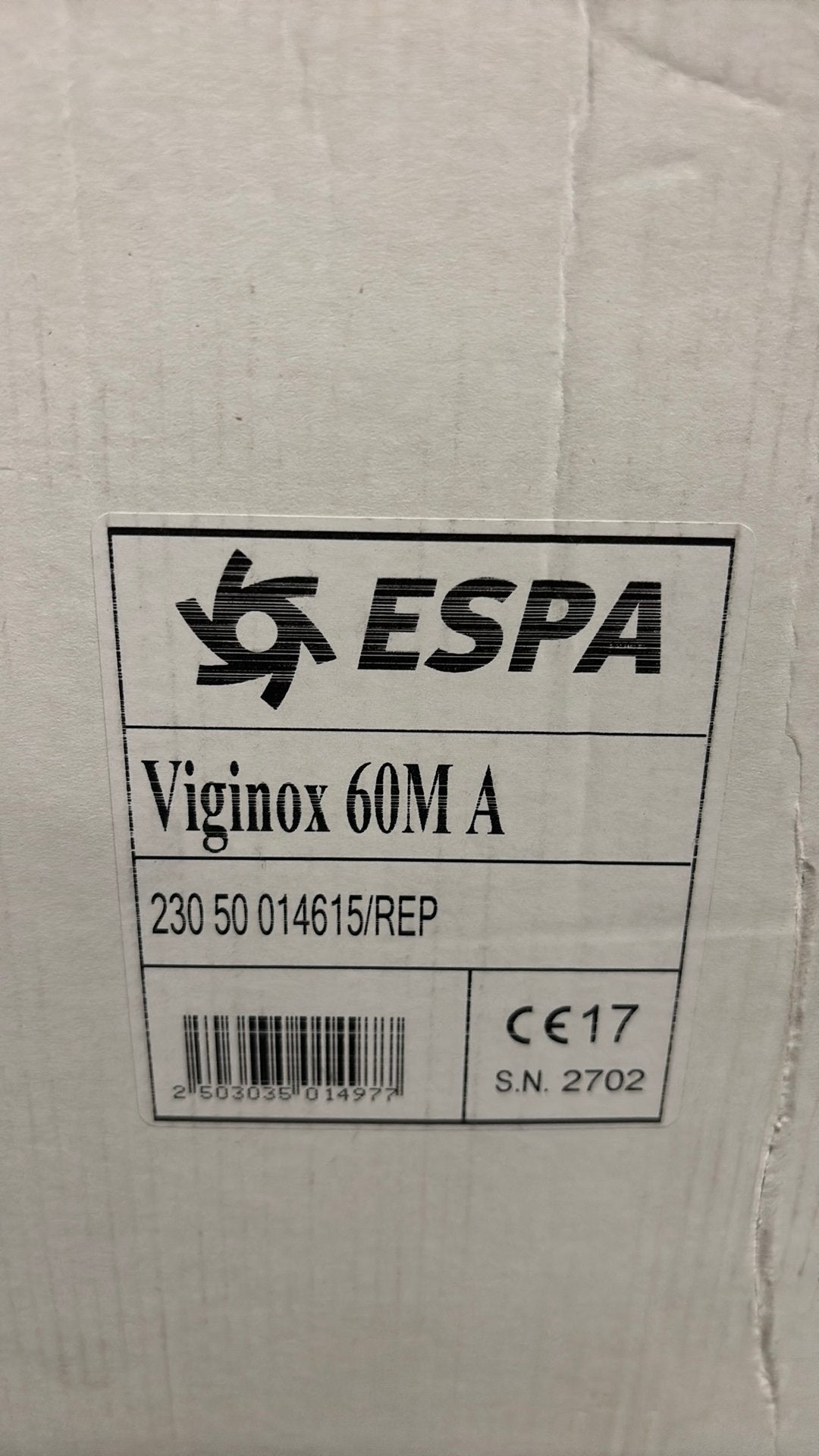 Pomp Espa, Ophalen, Nieuw