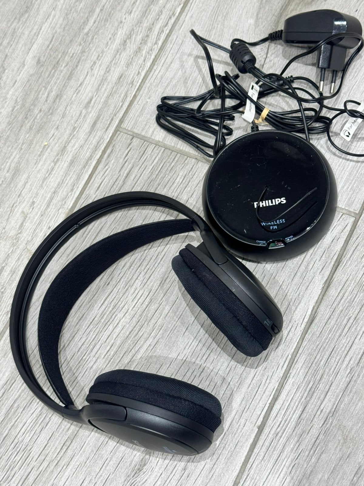 Casque TV Philips SHC5200/10 sans fil avec base, TV, Hi-fi & Vidéo, Philips, Enlèvement ou Envoi, Bluetooth, Noir
