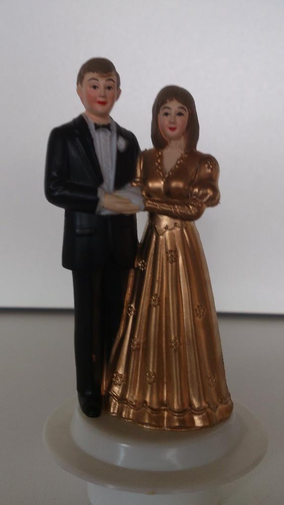 Vintage - jeunes mariés pour le gâteau de mariage, Enlèvement ou Envoi, Comme neuf, Humain
