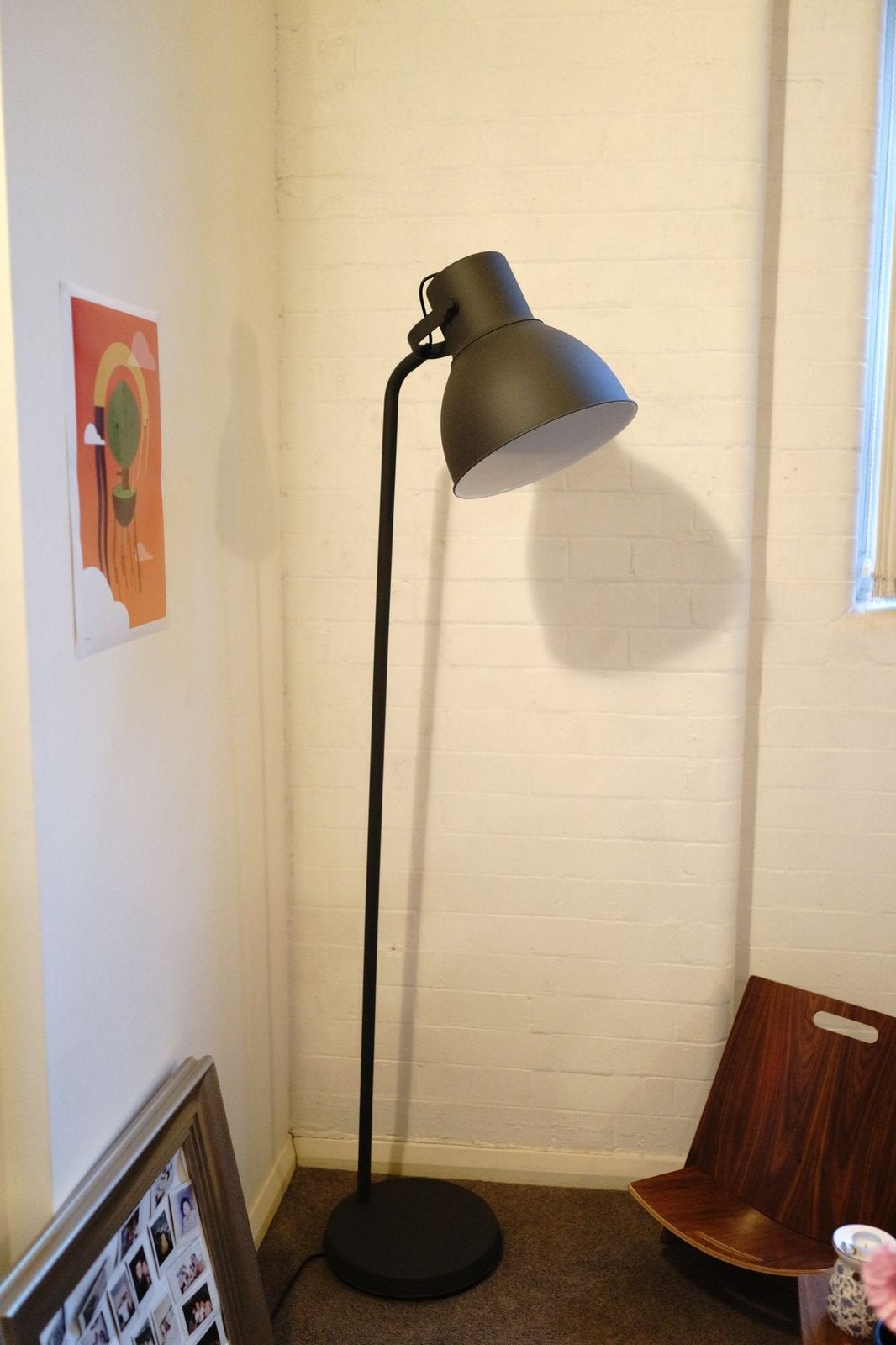 HEKTAR staanlamp ikea, Huis en Inrichting, Lampen | Vloerlampen, Ophalen, Zo goed als nieuw