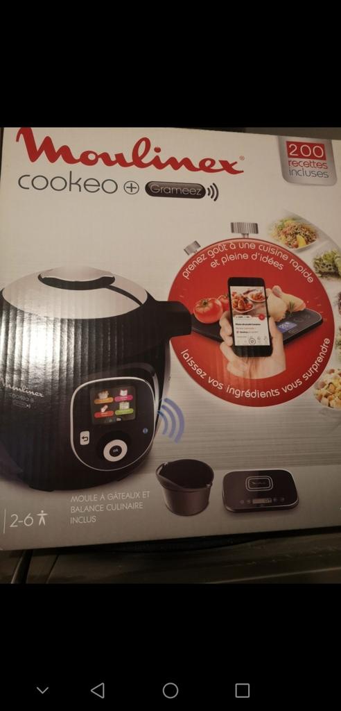 Moulinex cookeo connect + neuf., Enlèvement