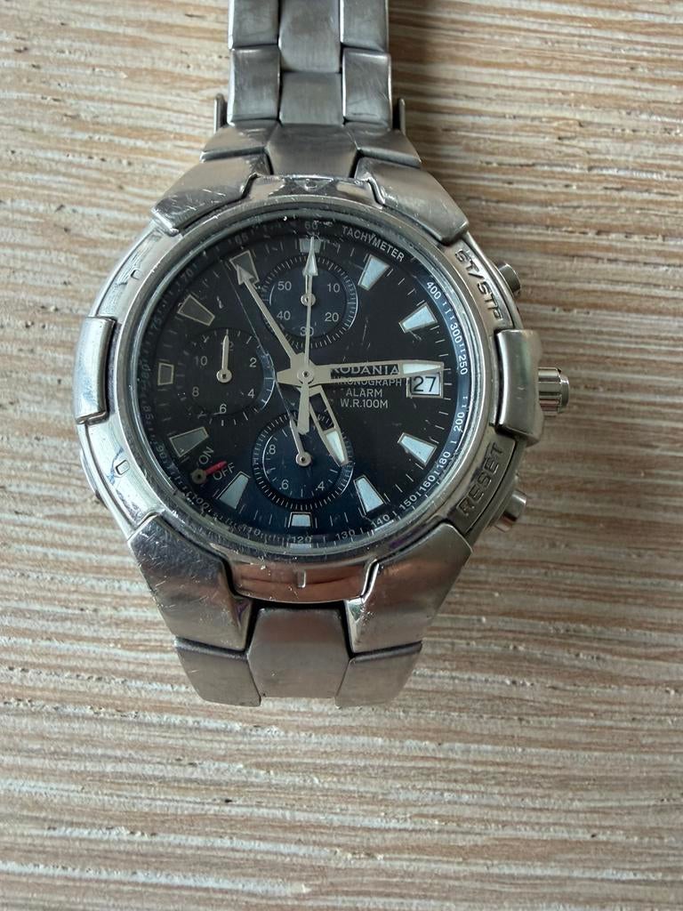 Rodania Horloge Eddy Merckx collectie, Montre-bracelet, Autres marques, Enlèvement ou Envoi, Acier