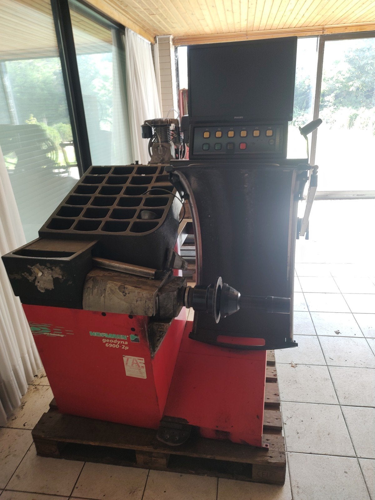 Hofmann balanceer toestel, Enlèvement, Utilisé