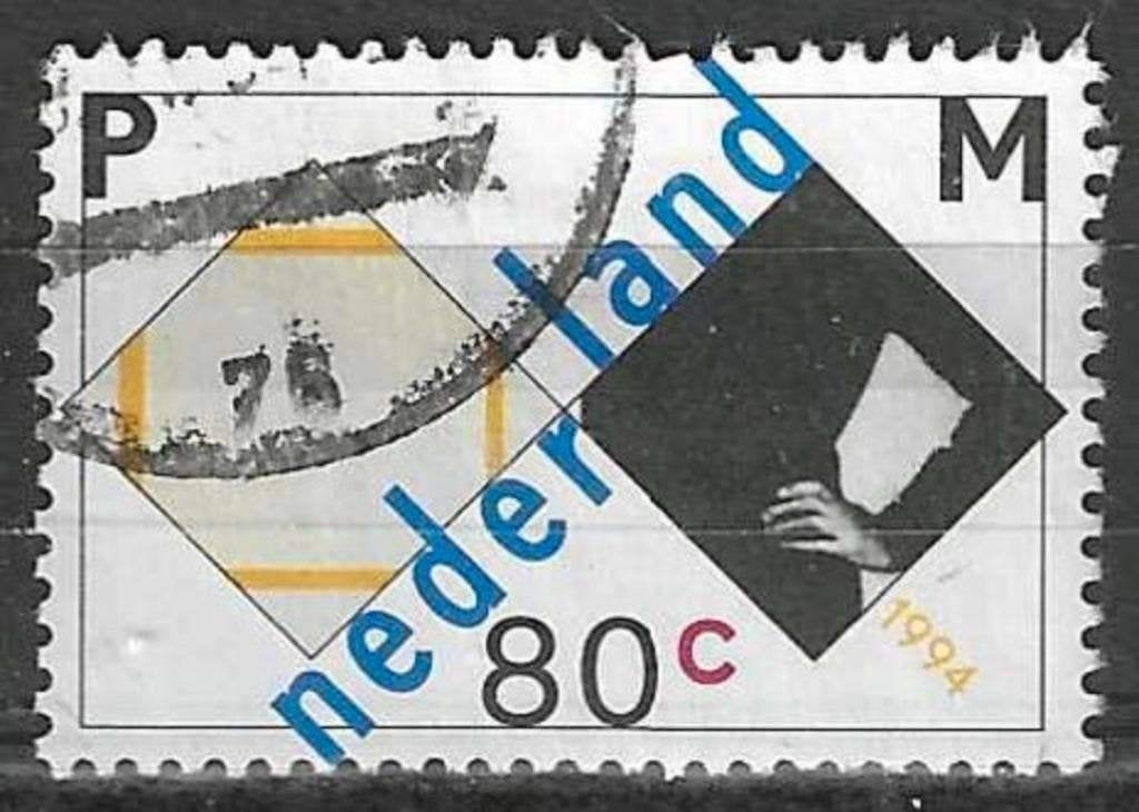 Nederland 1994 - Yvert 1463 - Pieter Cornelis Mondriaan (ST), Verzenden, Gestempeld