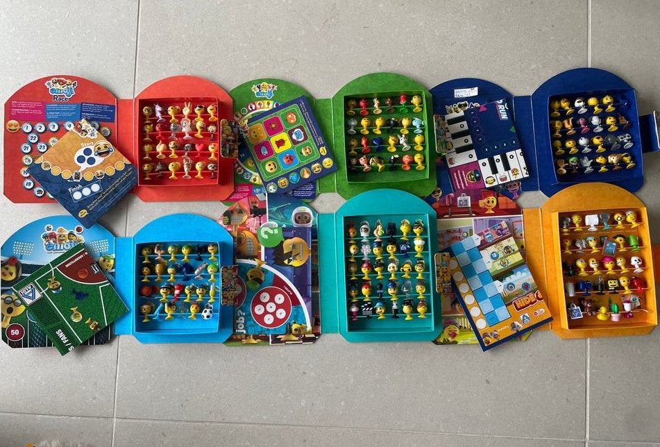Ensemble de 6 boîtes d'émojis Aldi 2019 à 2025, Collections, Aldi, Enlèvement ou Envoi