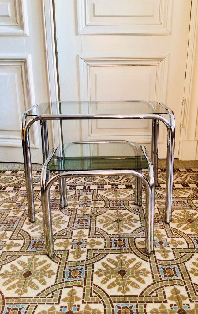 Vintage bijzettafels, Ophalen, Zo goed als nieuw
