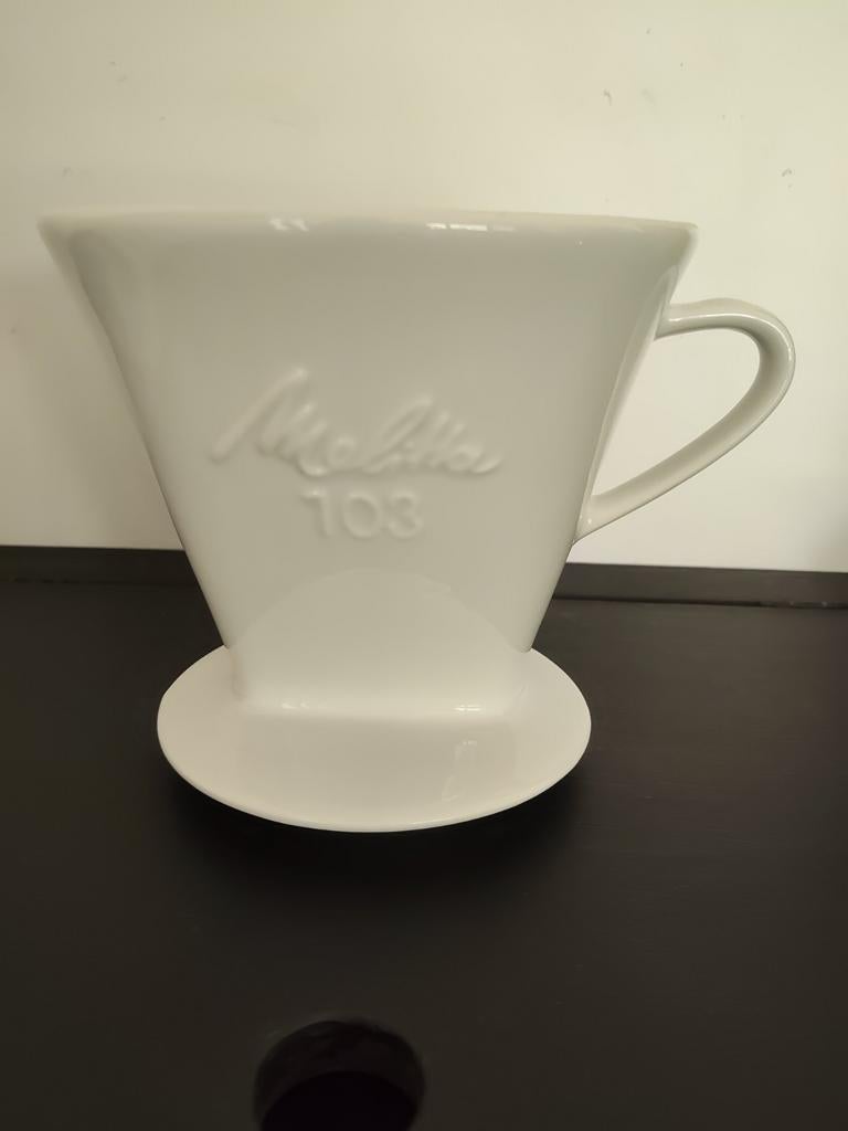 Grote porseleinen melittafilter, Enlèvement