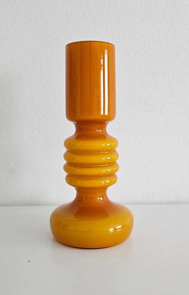 Vintage vaas van Booms glas (Hullabaloo), Ophalen of Verzenden