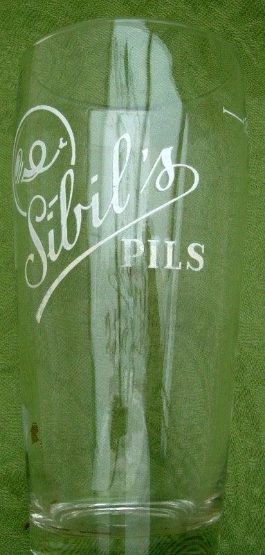 Bier brouwerij Sibil's Pils 25cl licht email Eernegem, Verzamelen, Ophalen of Verzenden