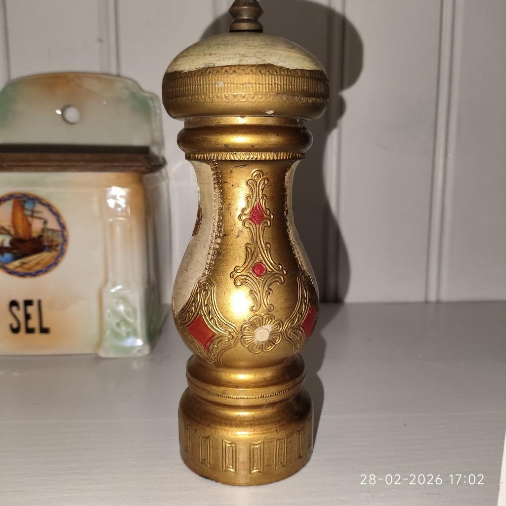 Vintage Florentijnse pepermolen, Ophalen of Verzenden