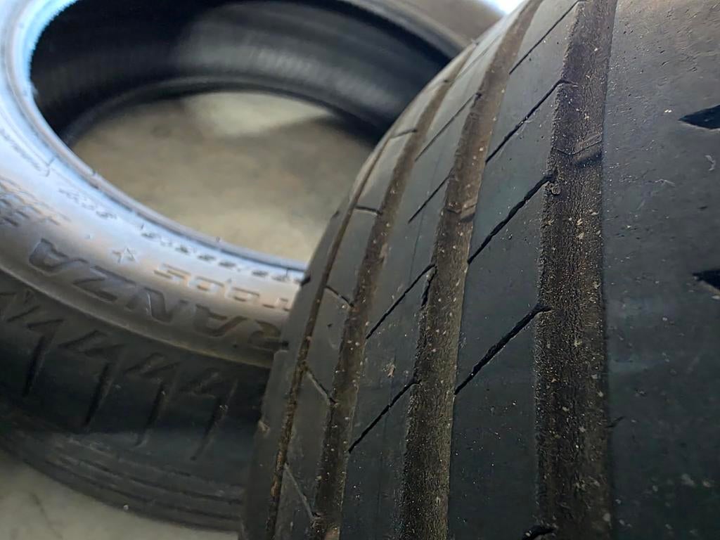 Set bridgestone banden BMW 1 reeks - 4mm profiel, Ophalen, Gebruikt, 16 inch, 205 mm