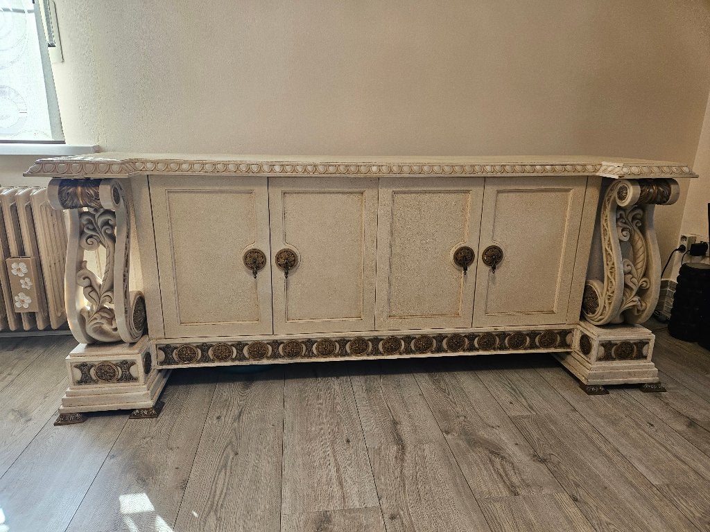 Italiaans dressoir / barok meubel, Ophalen, Overige materialen, Met deur(en), 150 tot 200 cm