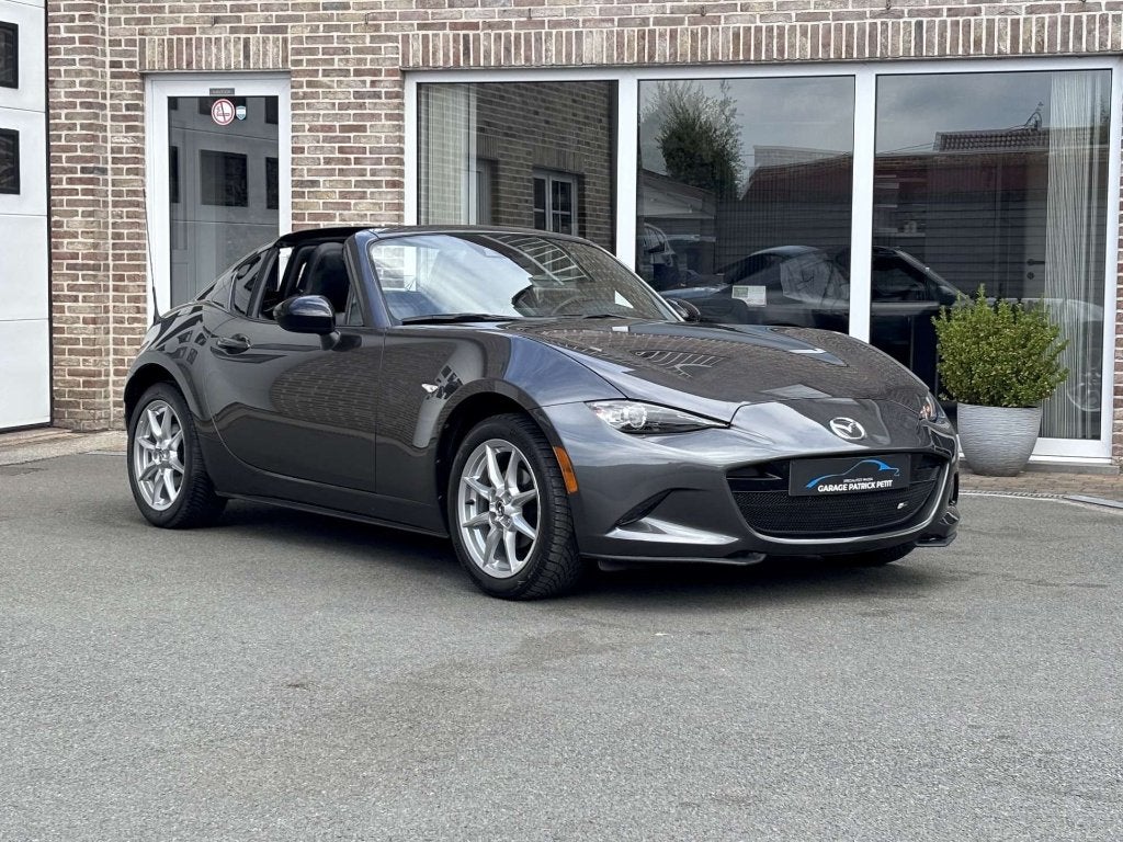 Mazda MX-5 ND RF 1.5 SKYCRUISE / 69000KM / 12m waarborg, Auto's, Achterwielaandrijving, 4 cilinders, Cabriolet, Leder