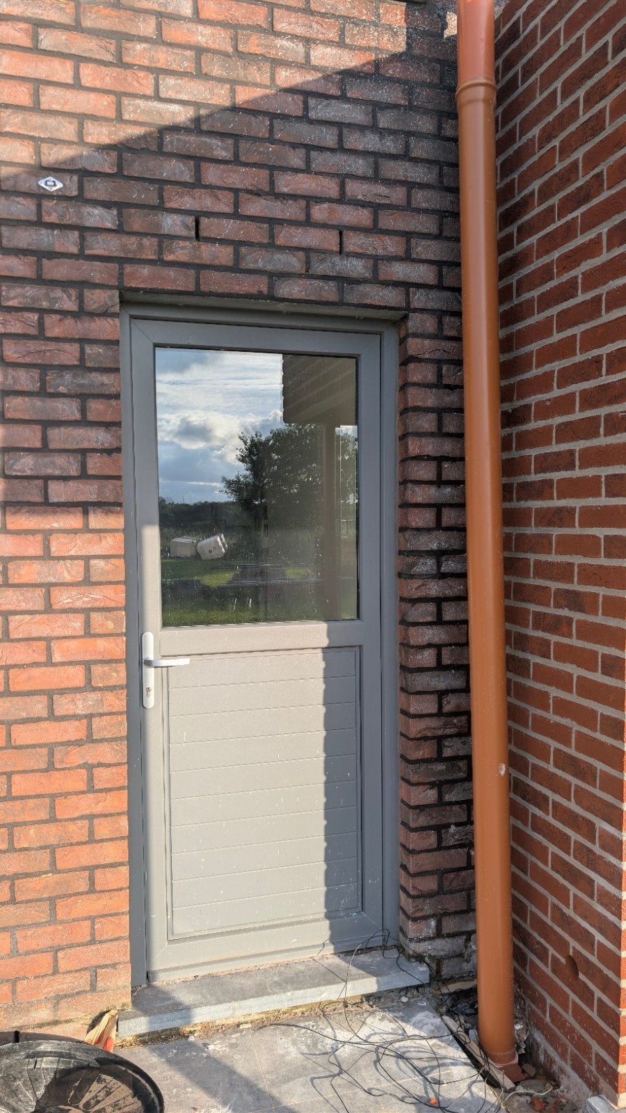 Porte maison avec seuil en pierre bleu, Enlèvement