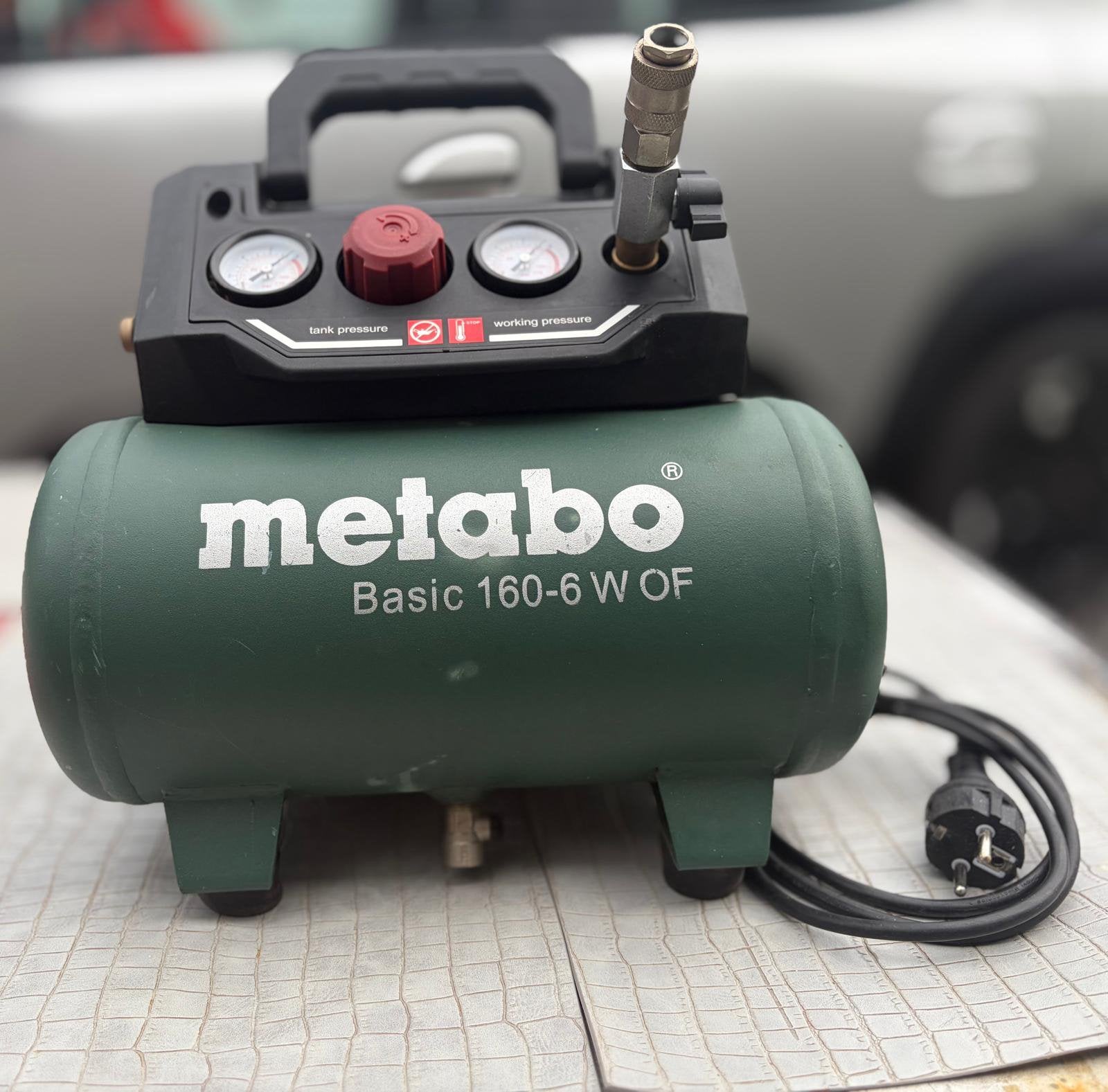 Metabo Basic 160-6 W OF Compressor zonder toebehoren, Ophalen of Verzenden, Zo goed als nieuw