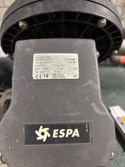zwembadpomp Espa Silver 15 Mono, Ophalen, Gebruikt, Zwembadpomp