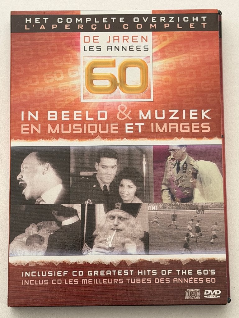 De Jaren 60 - Complete Overzicht In Beeld & Muziek (CD+DVD), CD & DVD, DVD | Documentaires & Films pédagogiques, Enlèvement ou Envoi