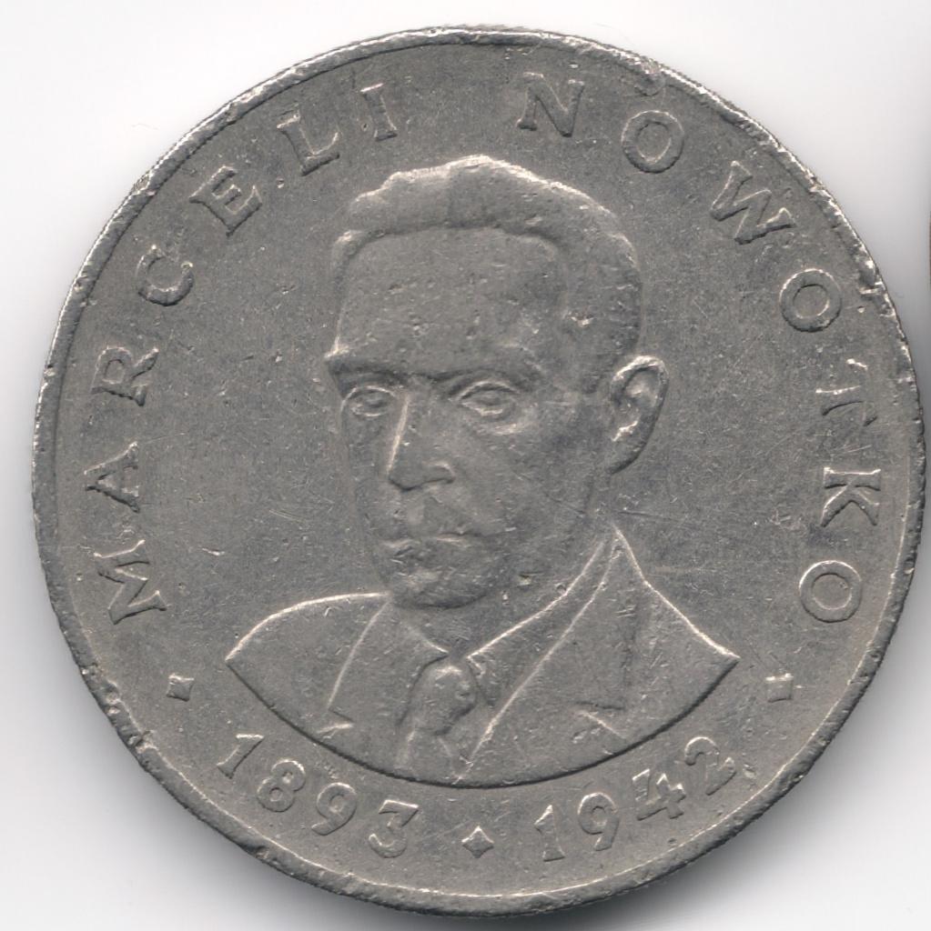 Polen: 20 Zlotych 1976 M. Nowotko Munt Warschau Ref 9102, Ophalen of Verzenden, Polen, Losse munt