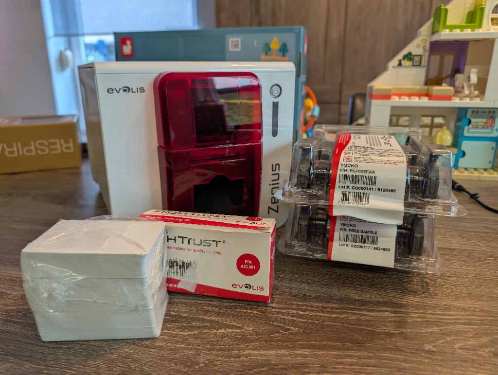 Evolis Zenius PVC-kaartprinter, Computers en Software, Labelprinters, Ophalen of Verzenden, Gebruikt, Evolis