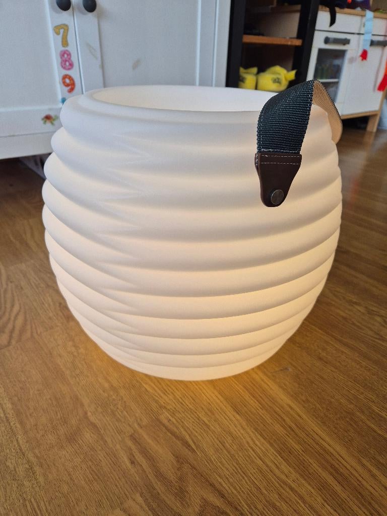 CoolLux wijnkoeler met LED en bluetooth speaker, Neuf, Moins de 50 cm, Moins de 5 bouteilles, Synthétique