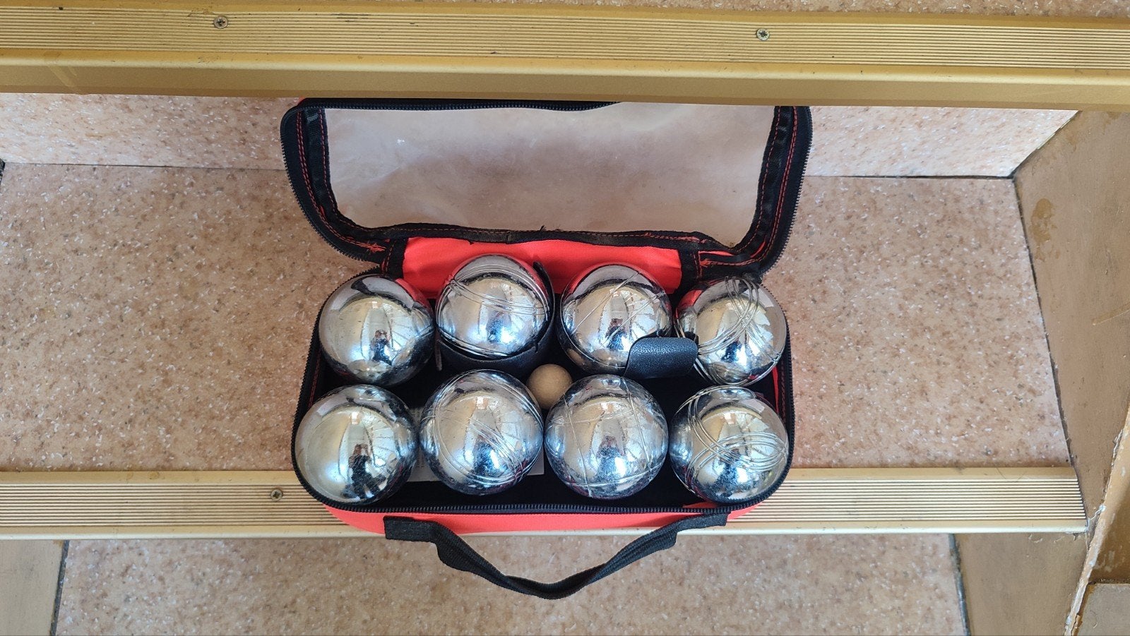 boules de pétanque, Ophalen, Zo goed als nieuw