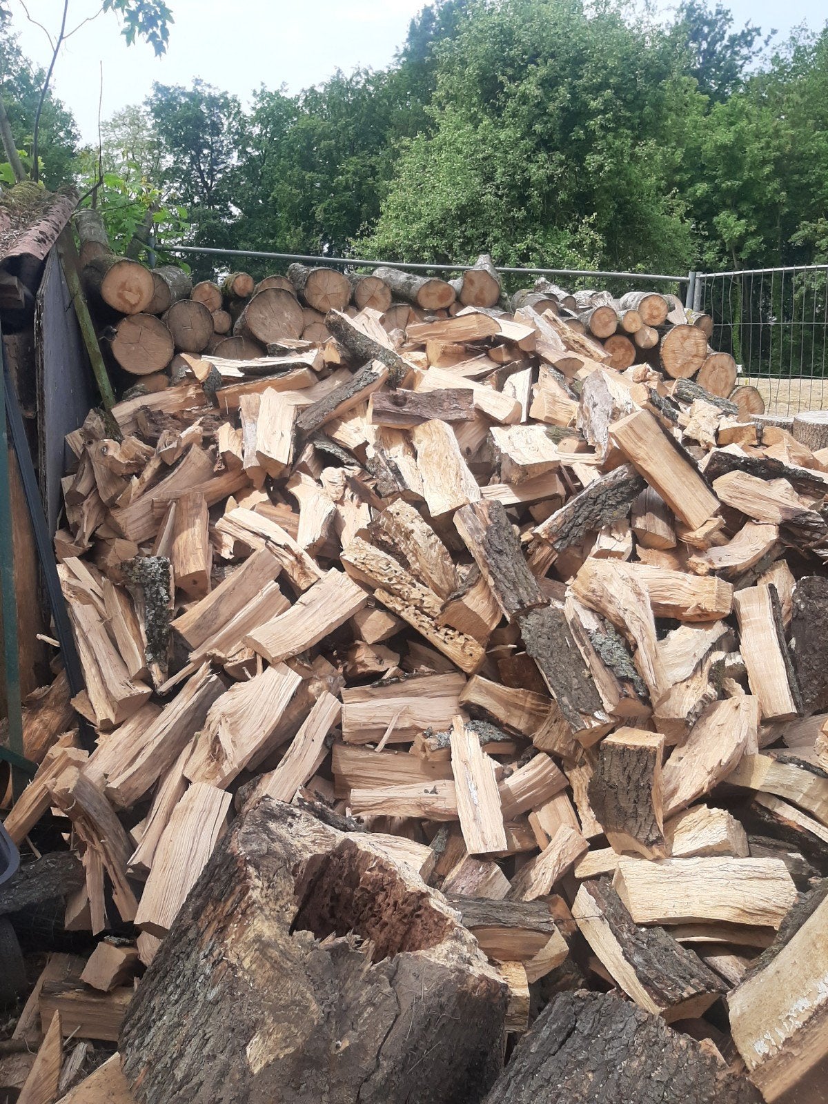 Bois de chauffage, Enlèvement