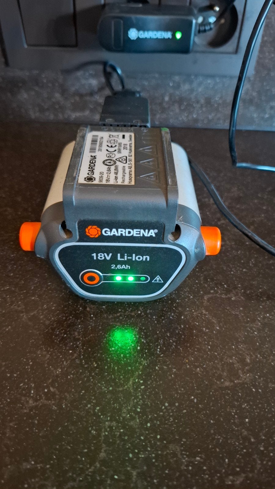 2x originele GARDENA Li-Ion accu’s 18V / 2,6 Ah, Tuin en Terras, Ophalen, Gebruikt