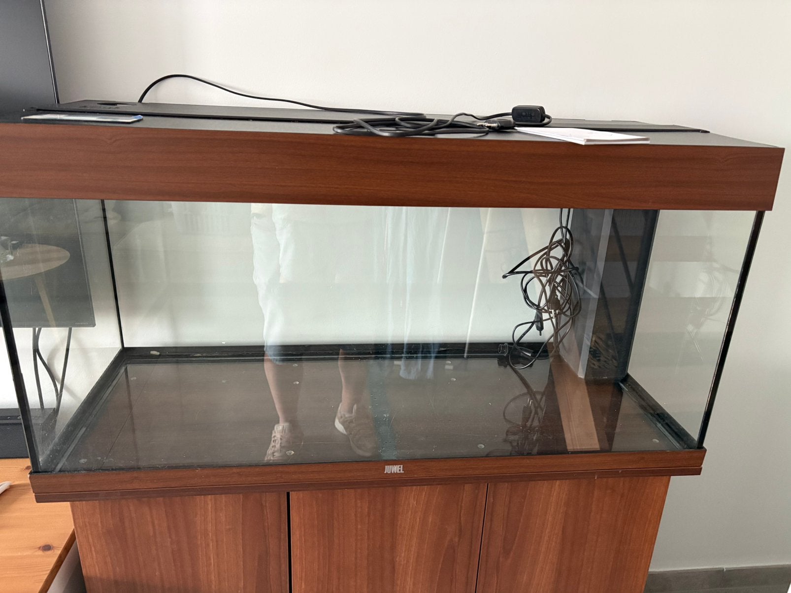 Aquarium en kast te koop, Chauffage, Comme neuf, Enlèvement, Juwel