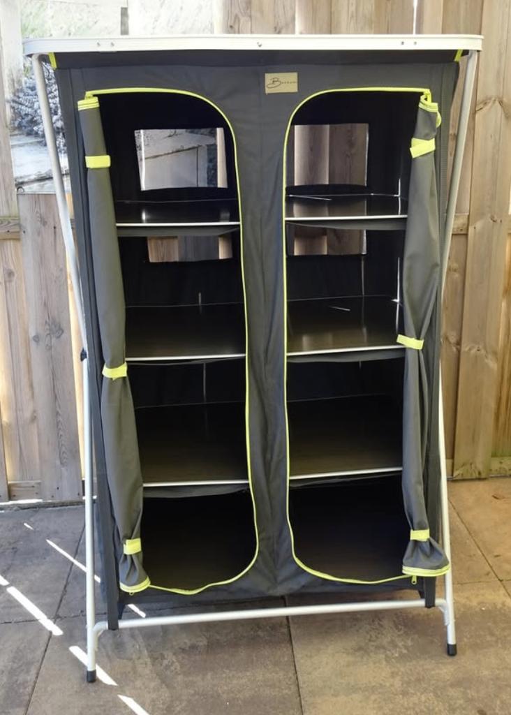 Kast met 2x 4 niveau's, Caravanes & Camping, Meubles de camping, Enlèvement, Utilisé, Armoire de camping