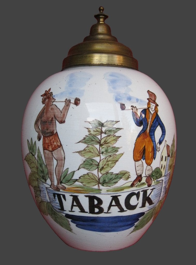 Grabbelpot voor tabak TABACK aardewerk tabakspot., Antiquités & Art, Antiquités | Céramique & Poterie, Enlèvement