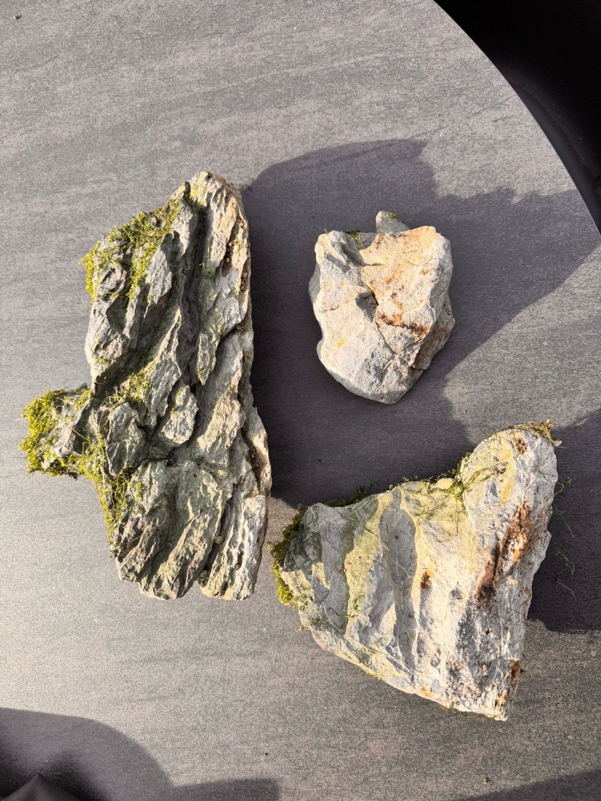 Drie Aquarium stenen, Dieren en Toebehoren, Ophalen, Gebruikt, Decoratie