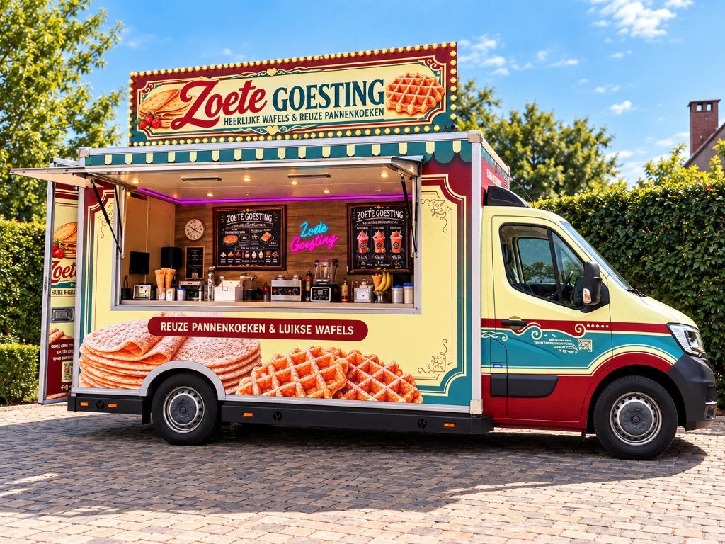 VOLLEDIG UITGERUSTE FOODTRUCK – ZOETE GOESTING, Ophalen