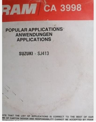 Suzuki sf413 samurai luchtfilter, Verzenden, Nieuw, Suzuki
