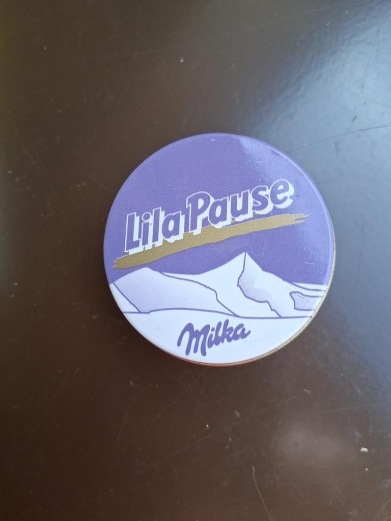 Mini blikje Milka, Ophalen of Verzenden