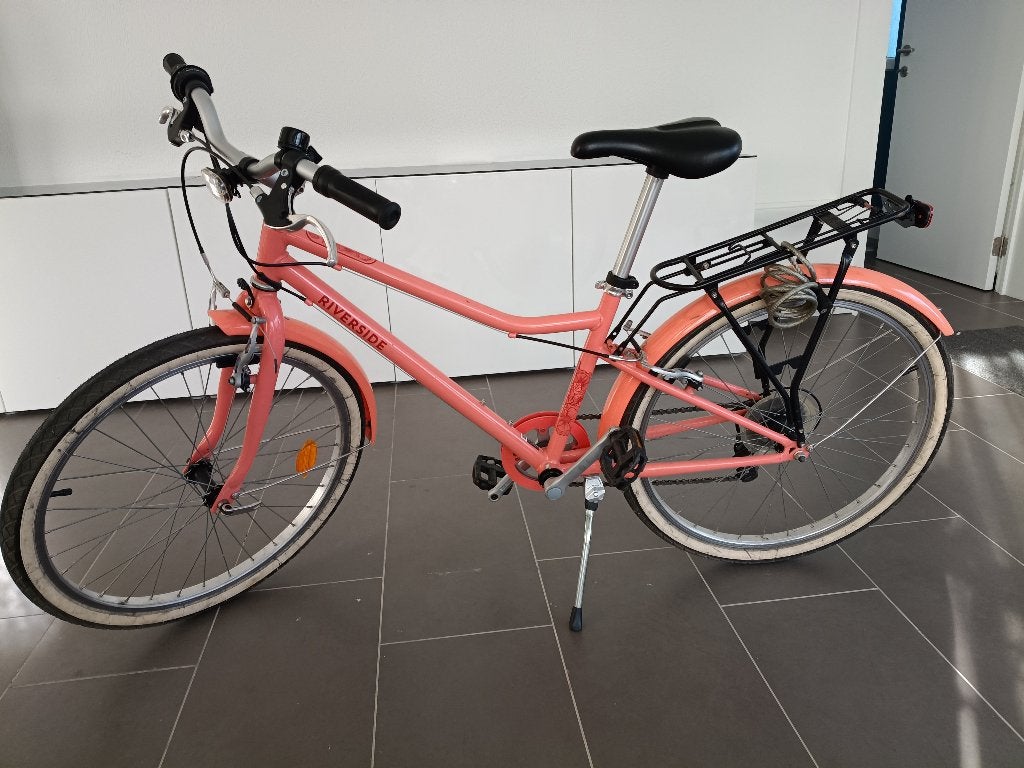 Mooie kinderfiets meisje 24", Fietsen en Brommers, Ophalen, Btwin Decathlon, Handrem, Gebruikt
