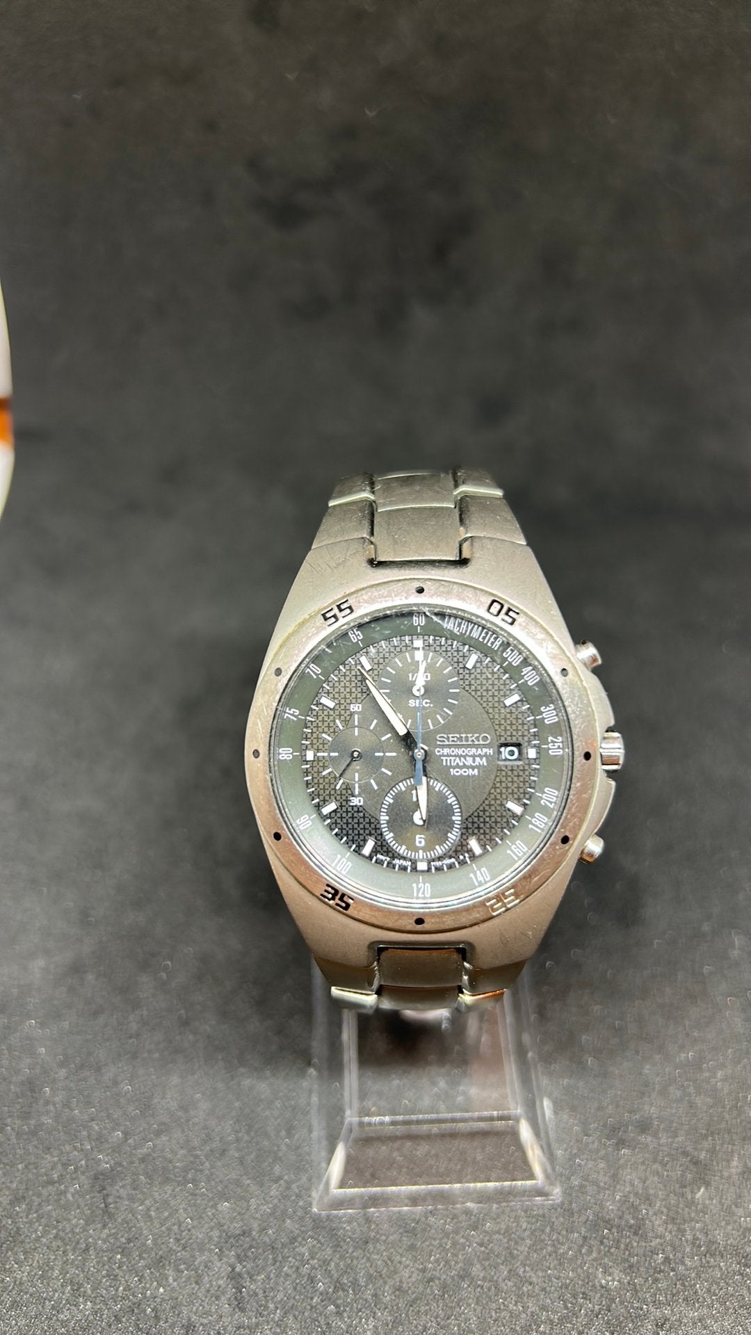 Seiko Chronograph Titanium 100M, Bijoux, Sacs & Beauté, Montres | Hommes, Montre-bracelet, Seiko, Comme neuf, Enlèvement