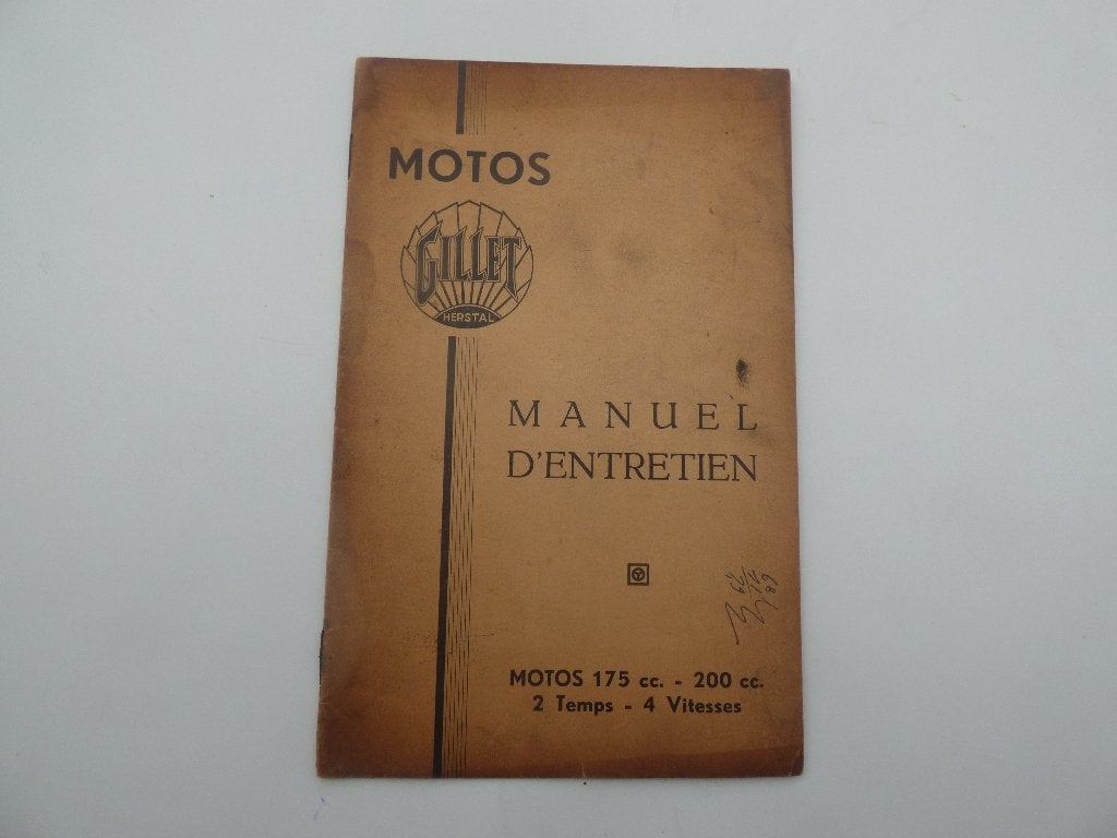 GILLET 175 & 200 CC 2-TAKT ONDERHOUDSBOEKJE, Ophalen of Verzenden