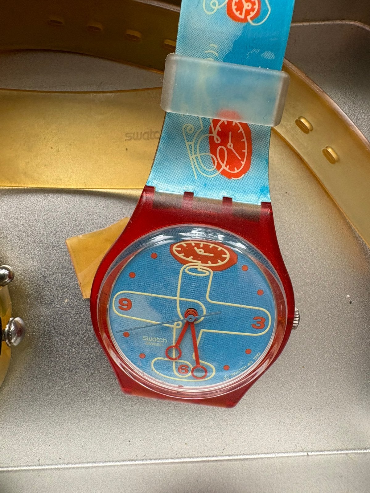 SWATCH 7 VINTAGE HORLOGES VOOR ONDERDELEN OF REPARATIES, Ophalen of Verzenden, Gebruikt