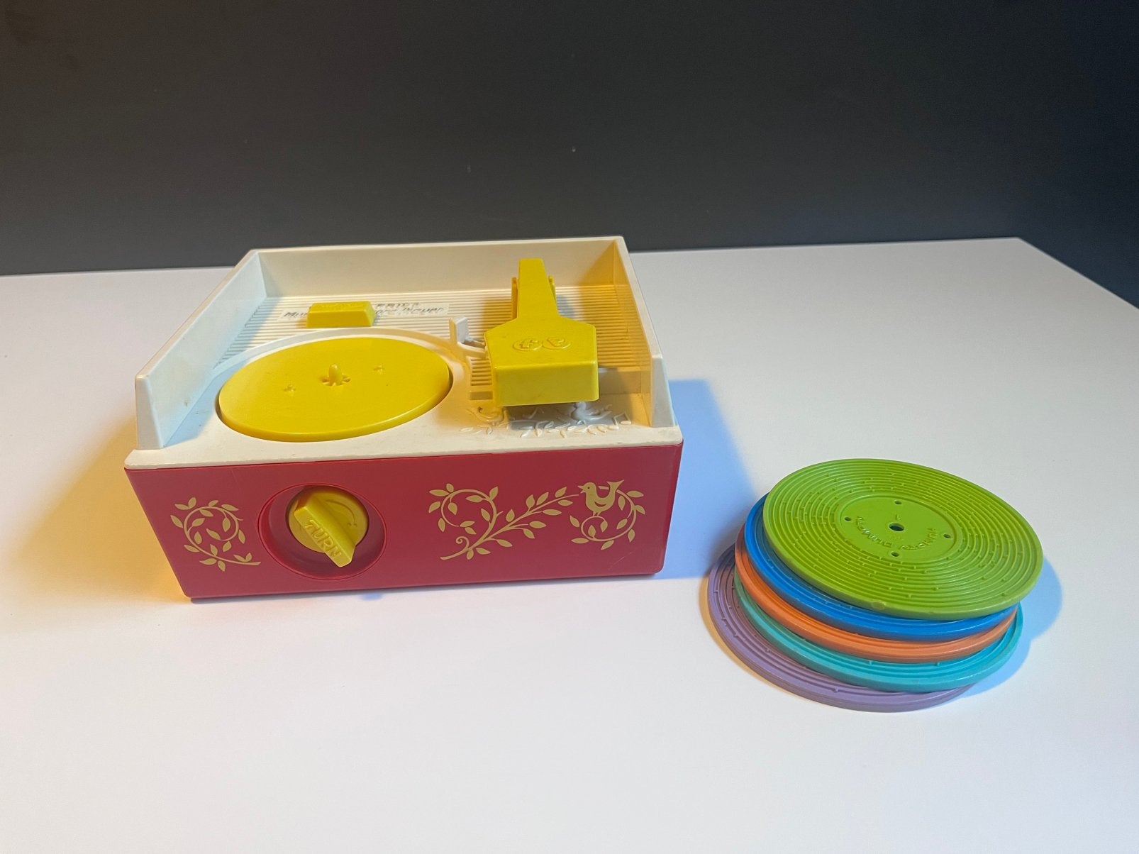 Vintage Fisher-Price - tourne-disque avec photos - 1974, Antiquités & Art, Enlèvement