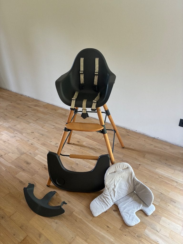 Hoge eetstoel Childhome/Childwood Evolu, Kinderen en Baby's, Ophalen, Gebruikt, Meegroeistoel, Gordel(s)