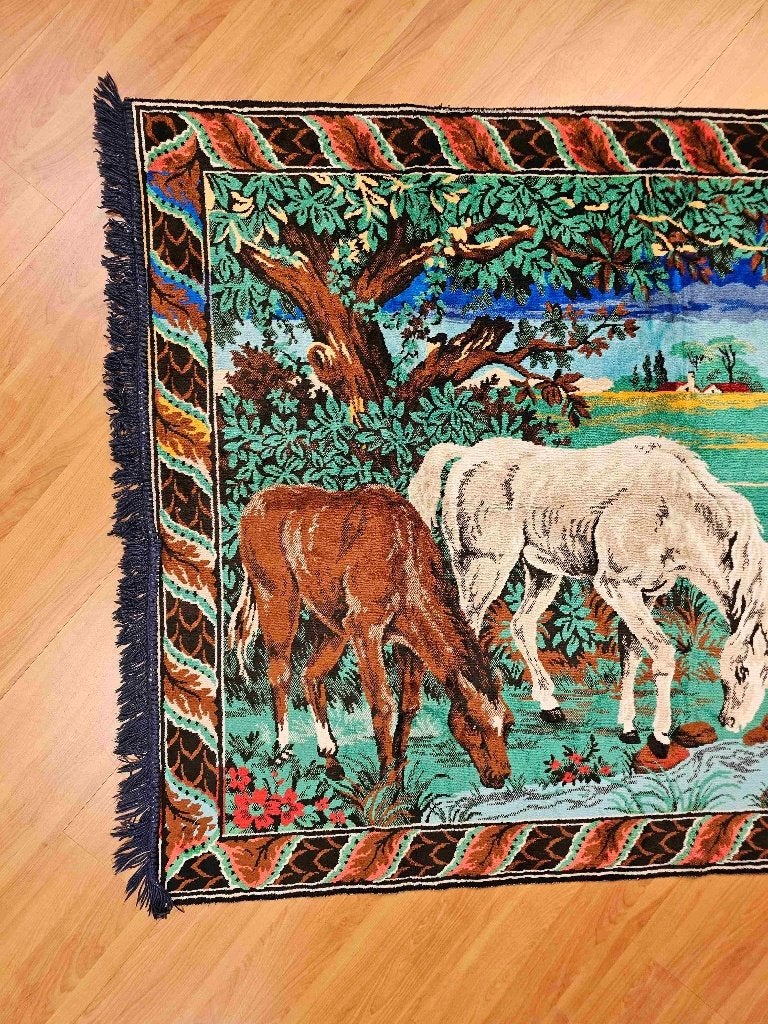 Wandkleed paarden 165/110 cm, 165 cm, Gebruikt, Wandkleed, Overige stijlen