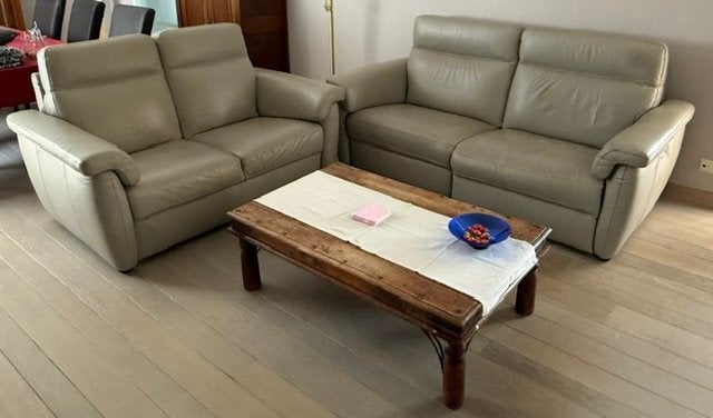 Chateau d'Ax + salontafel, Ophalen, Gebruikt, Leer, Modern