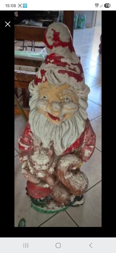 Vintage tuinkabouter (TE RESTAUREREN), Ophalen, Gebruikt, Tuinkabouter