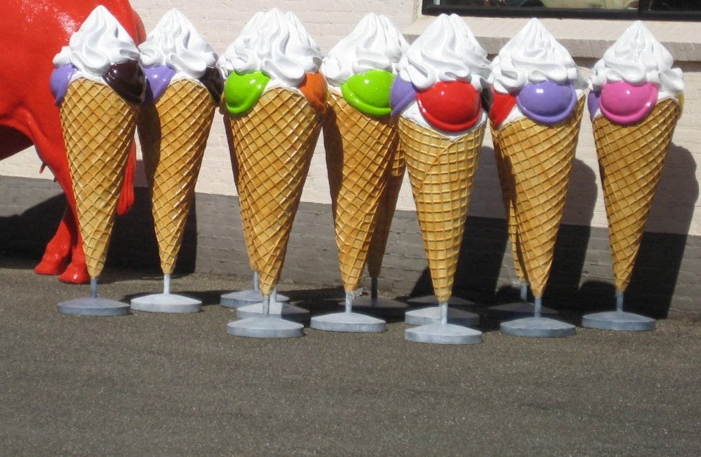 ijs ijshoorn schepijs stoepreclame, Ophalen of Verzenden, IJs